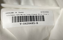 Load image into Gallery viewer, Lululemon Mens White Long Sleeve Collared Stretch Button-Up Shirt Size L