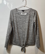 Load image into Gallery viewer, Talbots Womens Black White Heather Print Long Sleeve Pullover Blouse Top Size XS