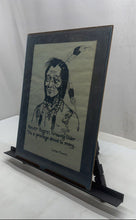 Load image into Gallery viewer, Tom Mulcahy Etching Native American Never Regret Growing Older Art Print