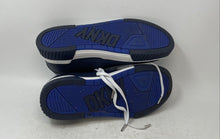 Load image into Gallery viewer, DKNY Mens Navy Blue Perforated Two-Tone Lace-Up Sneaker Shoes Size 9M