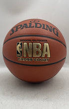 Load image into Gallery viewer, Spalding Brown Composite Leather Cross Court Indoor Outdoor Basketball Ball