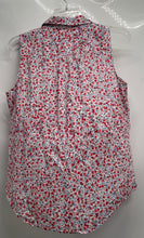 Load image into Gallery viewer, St. John’s Bay Womens Multicolor Floral Print Sleeveless Button-Up Shirt Size PL
