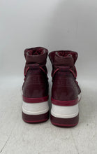 Load image into Gallery viewer, Michael Kors Womens Lula Burgundy Signature Print Leather Ankle Booties Size 8M