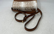 Load image into Gallery viewer, Dune London Womens Brown Animal Print Faux Leather Top Handle Crossbody Handbag