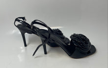 Load image into Gallery viewer, Michael Kors Womens Elodie Black Leather Stiletto Ankle Strap Sandals Size 7.5M