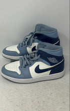 Load image into Gallery viewer, Nike Womens Air Jordan 1 Mid BQ6472-140 Diffused Blue Sneaker Shoes Size 9