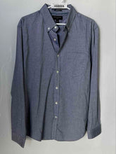 Load image into Gallery viewer, Banana Republic Mens Blue Cotton Oxford Long Sleeve Pockets Button-Up Shirt Sz L