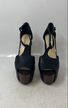 Load image into Gallery viewer, Jessica Simpson Womens Dany Black Brown Adjustable Buckle Platform Sandal Sz 8M
