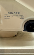 Load image into Gallery viewer, Vintage Singer Fashion Mate White Sewing Machine Model No 237 Not Tested