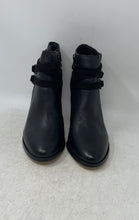 Load image into Gallery viewer, White House Black Market Womens Black Block Heel Side Zip Ankle Bootie Size 10M
