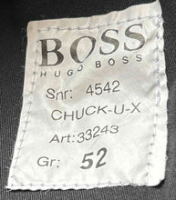 Load image into Gallery viewer, Hugo Boss Mens Gray Flat Front Slash Pockets Straight Leg Dress Pants Size 52