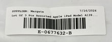 Load image into Gallery viewer, Lot Of 3 Pcs Assorted Apple iPad 2 Model A1395 Tablets Not Tested For Parts