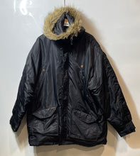 Load image into Gallery viewer, Rocawear Mens Black Long Sleeve Hooded Parka Jacket Coat Size XL