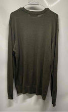Load image into Gallery viewer, Oscar De La Renta Mens Green Cable-Knit Long Sleeve Pullover Sweater Size L