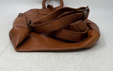 Load image into Gallery viewer, Vilenca Womens Brown Leather Zipper Adjustable Strap Top Handle Backpack
