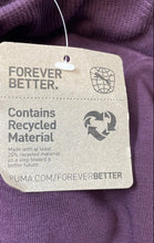 Load image into Gallery viewer, Puma Girls Purple Side Stripe Tapered Leg Drawstring Track Pants Size M With Tag