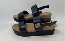 Load image into Gallery viewer, Giani Bernini Womens Elloise Black Leather Platform Slingback Sandals Size 7M