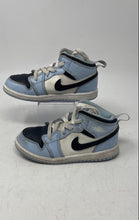 Load image into Gallery viewer, Nike Baby Boys Air Jordan 1 Mid 644507-401 White Blue Sneakers Shoes Size 10C