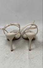 Load image into Gallery viewer, Zara Womens White Open Toe Stiletto Heel Ankle Strap Sandals Size EUR 37