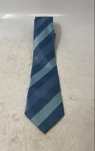 Load image into Gallery viewer, BCBG Attitude Mens Blue Striped Silk Adjustable Pointed Tie One Size
