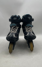 Load image into Gallery viewer, Bladerunner Womens Black Blue Cuff Buckle Hook And Loop Inline Skates Size 9