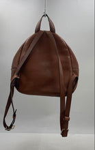 Load image into Gallery viewer, Authentic Tory Burch Womens Thea Brown Leather Zipper Mini Backpack Damaged