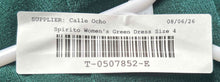 Load image into Gallery viewer, Spirito Womens Green One-Shoulder Draped Waist Bridesmaid Ball Gown Dress Size 4