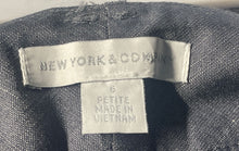 Load image into Gallery viewer, New York & Company Womens Gray Flat Front Pockets Wide-Leg Dress Pants Size 6P