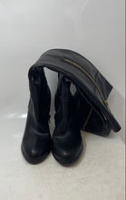 Load image into Gallery viewer, Aldo Womens Black Leather Block Heel Side Zip Knee-High Riding Boots Size 9