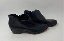 Load image into Gallery viewer, Lucky Brand Womens Basel Black Leather Block Heel Side-Zip Ankle Booties Sz 9.5