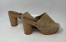 Load image into Gallery viewer, Vince Camuto Womens Haydorn Beige Suede Slip-On Closed Toe Mule Sandals Size 10