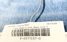 Load image into Gallery viewer, Zara Womens Blue Medium Wash Pockets Denim Straight Leg Jeans Size 0