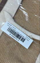 Load image into Gallery viewer, Intimissimi Womens Khaki Canvas Woven Inner Pockets Double Handle Tote Bag