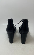 Load image into Gallery viewer, Anne Klein Womens Vixen Black Leather High Heel Ankle Strap Sandals Size 8.5M