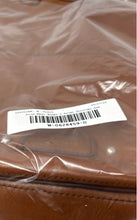 Load image into Gallery viewer, Nine West Womens Brown Leather Outer Pocket Detachable Strap Shoulder Bag