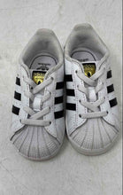 Load image into Gallery viewer, Adidas Kids Superstar II White Black Elastic Lace Sneaker Shoes Size 6K