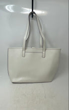 Load image into Gallery viewer, Michael Kors Womens White Leather Double Handle Lined Tote Handbag