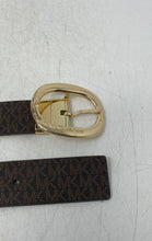 Load image into Gallery viewer, Michael Kors Womens Brown Signature Print Adjustable Buckle Belt
