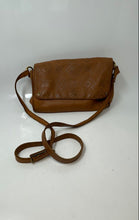 Load image into Gallery viewer, The Sak Collective Womens Brown Floral Embossed Adjustable Strap Crossbody Bag