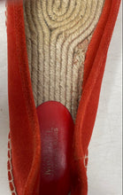Load image into Gallery viewer, Michael Kors Womens Orange Leather Round Toe Espadrilles Flats Size 7M