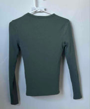 Load image into Gallery viewer, Zara Womens Gray Cotton Blend Long Sleeve Crew Neck Pullover Sweater Size Small