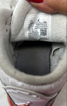 Load image into Gallery viewer, Nike Kids Air Jordan 3 Retro FQ9174-121 White Gray Red Sneaker Shoes Size 12C
