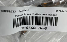 Load image into Gallery viewer, Vintage Brass Spartan Warrior King Leonidas w/ Spear Indian Men Hunter Figurine