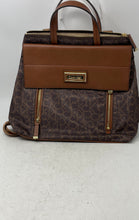 Load image into Gallery viewer, Calvin Klein Womens Brown Signature Top Handle Adjustable Strap Backpack