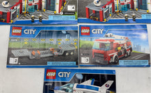 Load image into Gallery viewer, Lot Of 5 Pieces Lego Multicolor City English Manuals Instruction Books