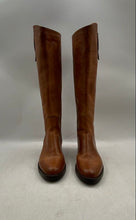 Load image into Gallery viewer, Emanuele Castro Womens Brown Leather Back-Zip Knee High Riding Boots Size EUR 38