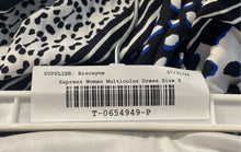 Load image into Gallery viewer, Express Womens Multicolor Printed Sleeveless Halter Neck Fit & Flare Dress Sz 0
