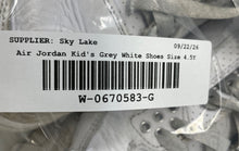 Load image into Gallery viewer, Nike Boys Air Jordan 3 DM0967-111 White Gray Lace-Up Sneakers Shoes Size 4.5Y