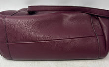 Load image into Gallery viewer, St. John's Bay Womens Burgundy Leather Inner Pockets Double Handle Tote Bag