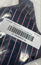 Load image into Gallery viewer, Sartori Mens Black Striped Silk Adjustable Pointed Tie One Size